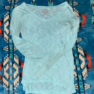 teal long sleeve
